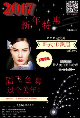 2017特惠 韩系3D飘眉 FREE 紧致美白facial 图片 2