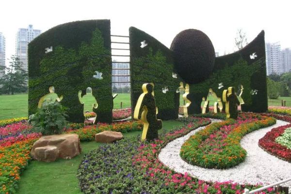美国假花雕塑 绿雕 花艺雕塑 仿真花雕塑 photo 8