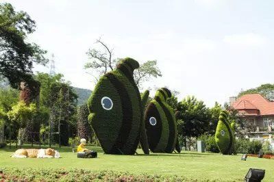 美国假花雕塑 绿雕 花艺雕塑 仿真花雕塑 photo 5