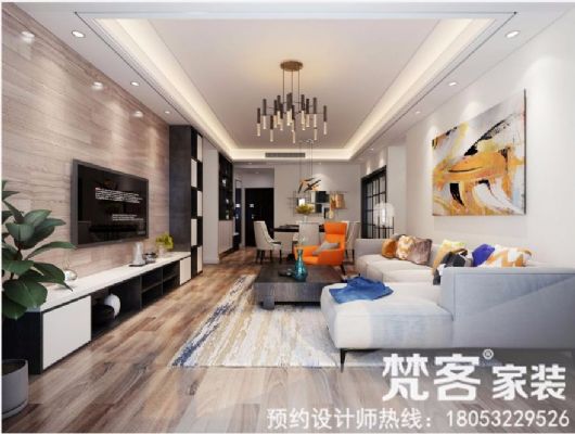 青岛龙樾湾 74㎡简约风格装修 图片 3