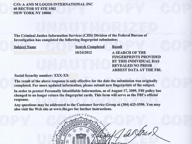 美国公民授权国内委托书办理/美国无犯罪证明/FBI无犯罪证明办理5189565673