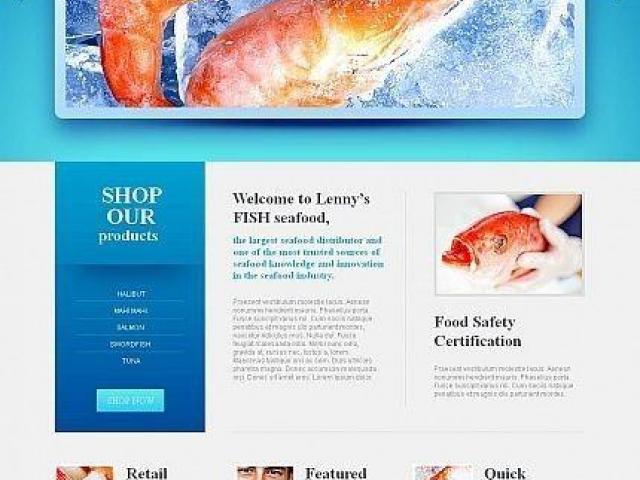 美国海鲜海产日餐鱼丸龙虾批发肉食品网站搭建推广518-956-5673