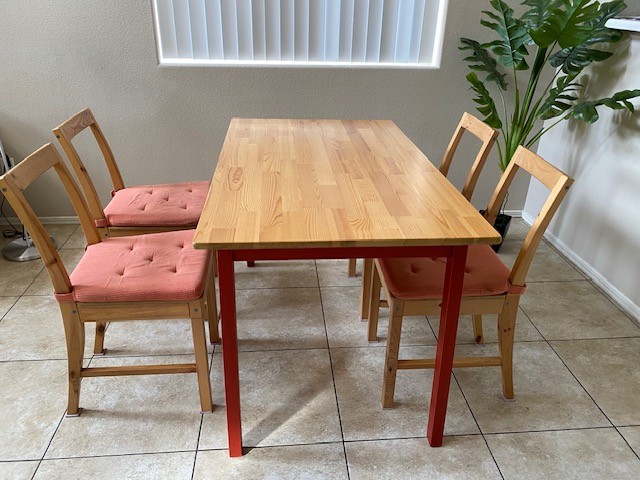 Moving sale [dining table. desk. iron bed frame]