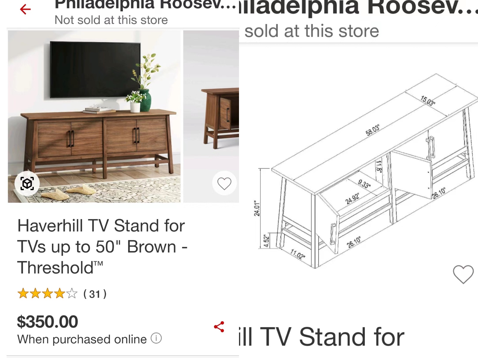 Brand new Target wooden TV cabinet for resale at low price [TV cabinet]