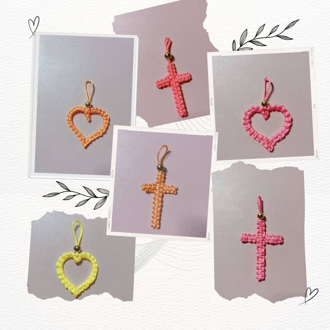 💗💗 Free exquisite handmade cross hanging ornaments! 💗💗
