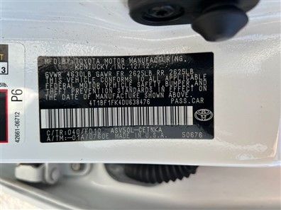 2013 TOYOTA CAMRY LE 图片 6