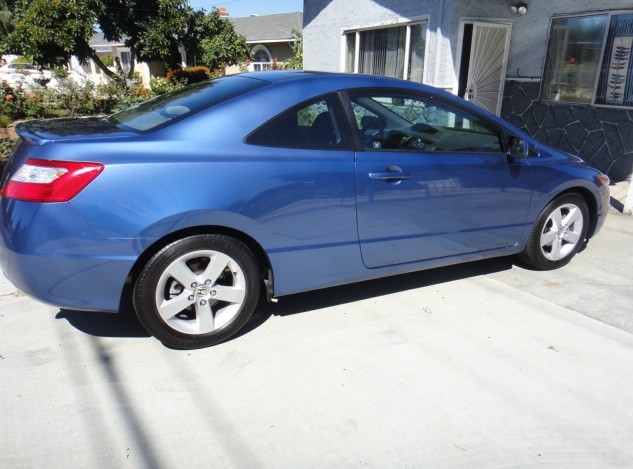 2006 Honda Civic 2D Coupe EX 2-door blue photo 3