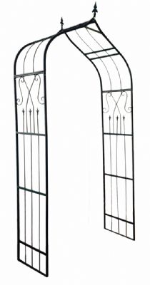 全新欧式铁艺花园拱门 Metal Decorative Stabilizing Garden Wedding Arch 图片 3