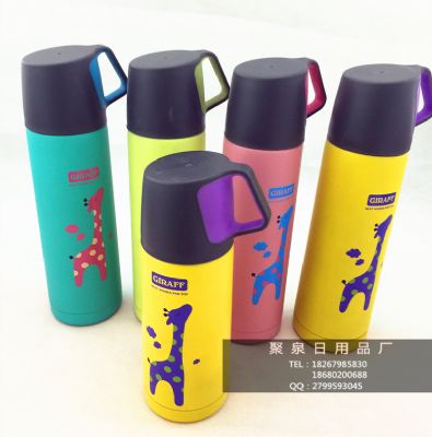 Korean style trendy cartoon thermos cup stainless steel children's water cup portable student kettle custom business gift customization photo 4