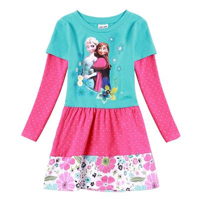 Children Clothing Girls 2016 Child Dress Princess Long Sleeve Top Kids Fashion Autumn Costume photo 6
