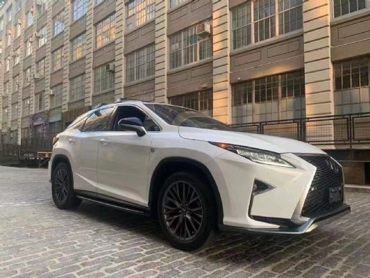 2018 Lexus RX350 white outside and red inside Fsport photo 7