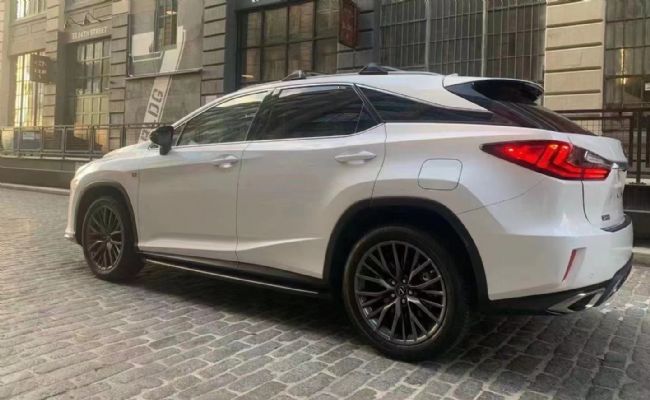 2018 Lexus RX350 white outside and red inside Fsport photo 6