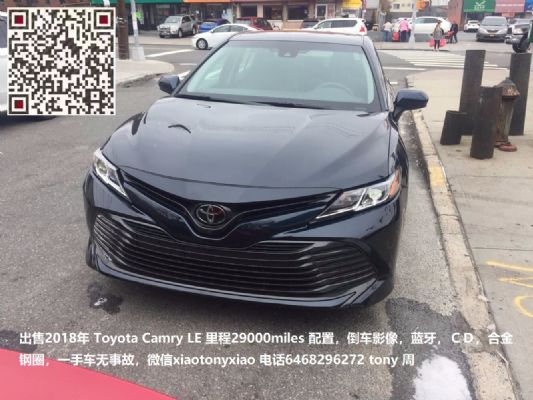 2018 Toyota Camry LE for sale with 29,000 miles photo 1
