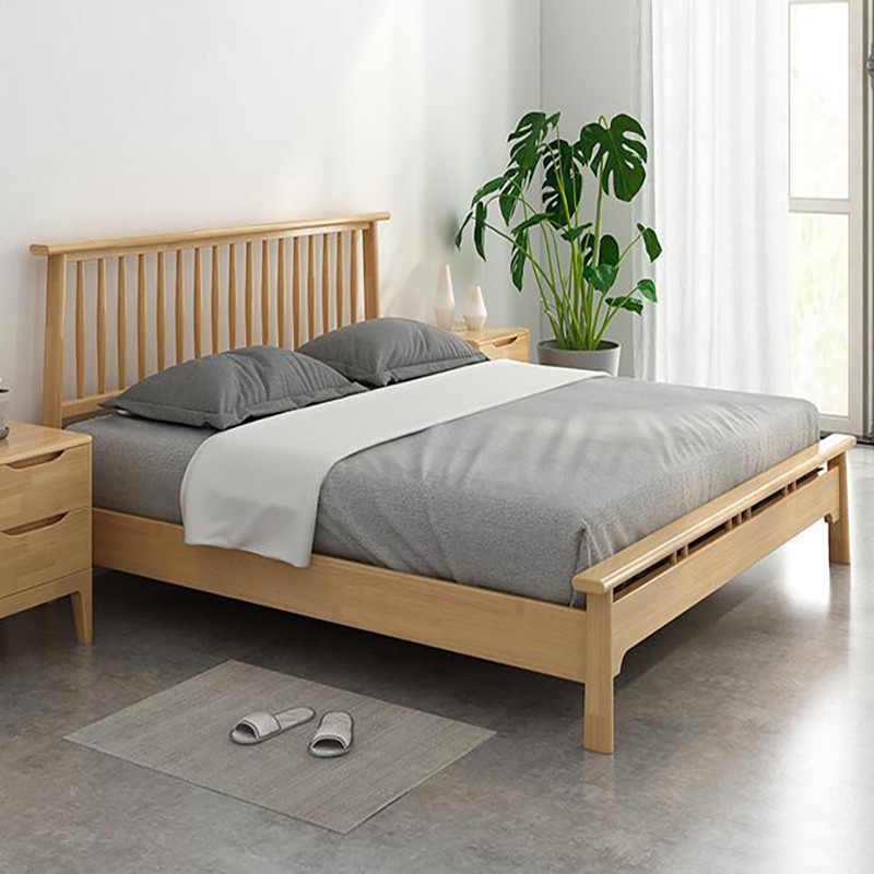 Modern Bed Frame UMIKK Manufacturer Wholesale King Size Most Modern Top Grain Leather Bed 图片 2