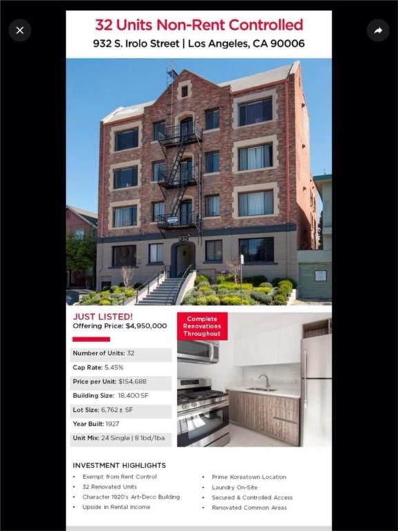 Don’t miss it!!!!!! Investment rental apartment in Koreatown
