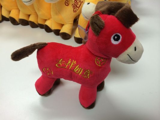 Year of the Horse New Year gift auspicious pony rich doll plush toy