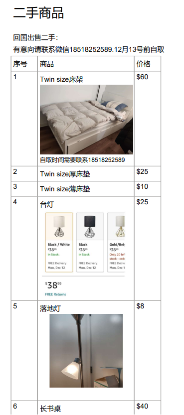 Various furniture for sale back home, price negotiable photo 5