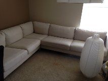Second-hand IKEA large white sofa photo 2
