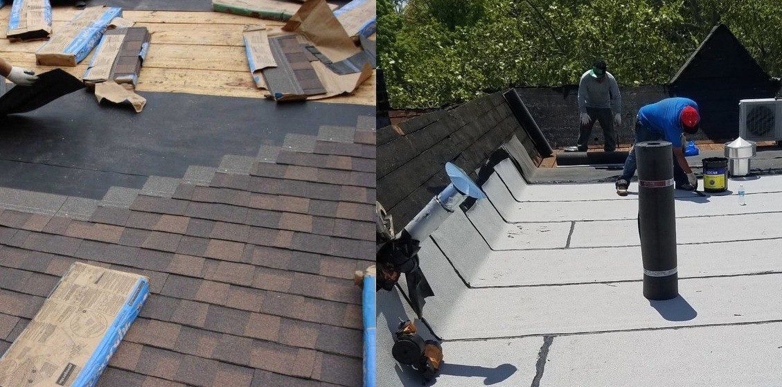 房子旧了屋顶漏雨