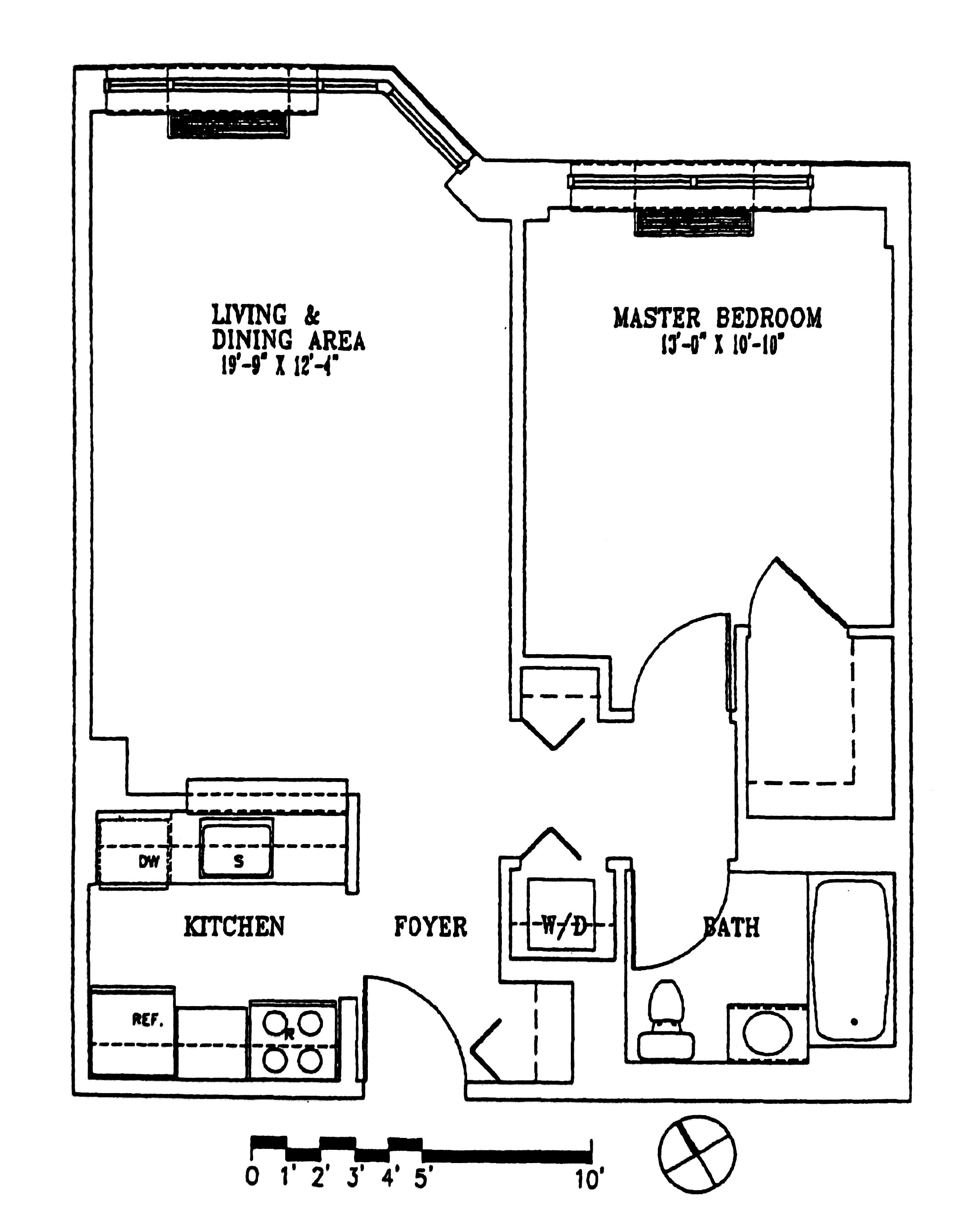 出租曼哈顿对岸Jersey City Newport一室一厅一卫海景