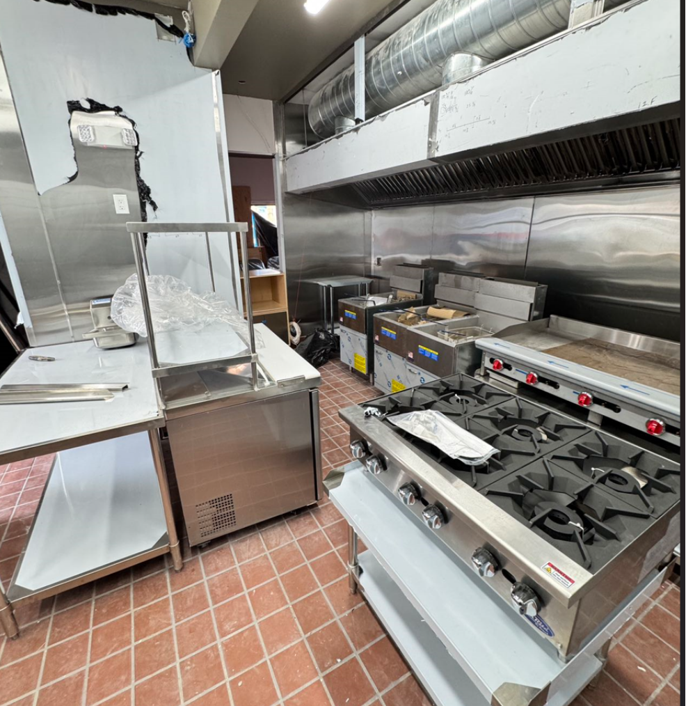 屋主转让新泽西全新装修未开业餐馆，配置全新厨房电器