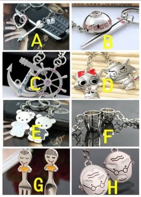 情侣钥匙扣 全新 一对 3块