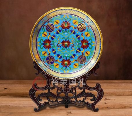 刘永森景泰蓝万寿无疆盘 [万寿无疆盘]