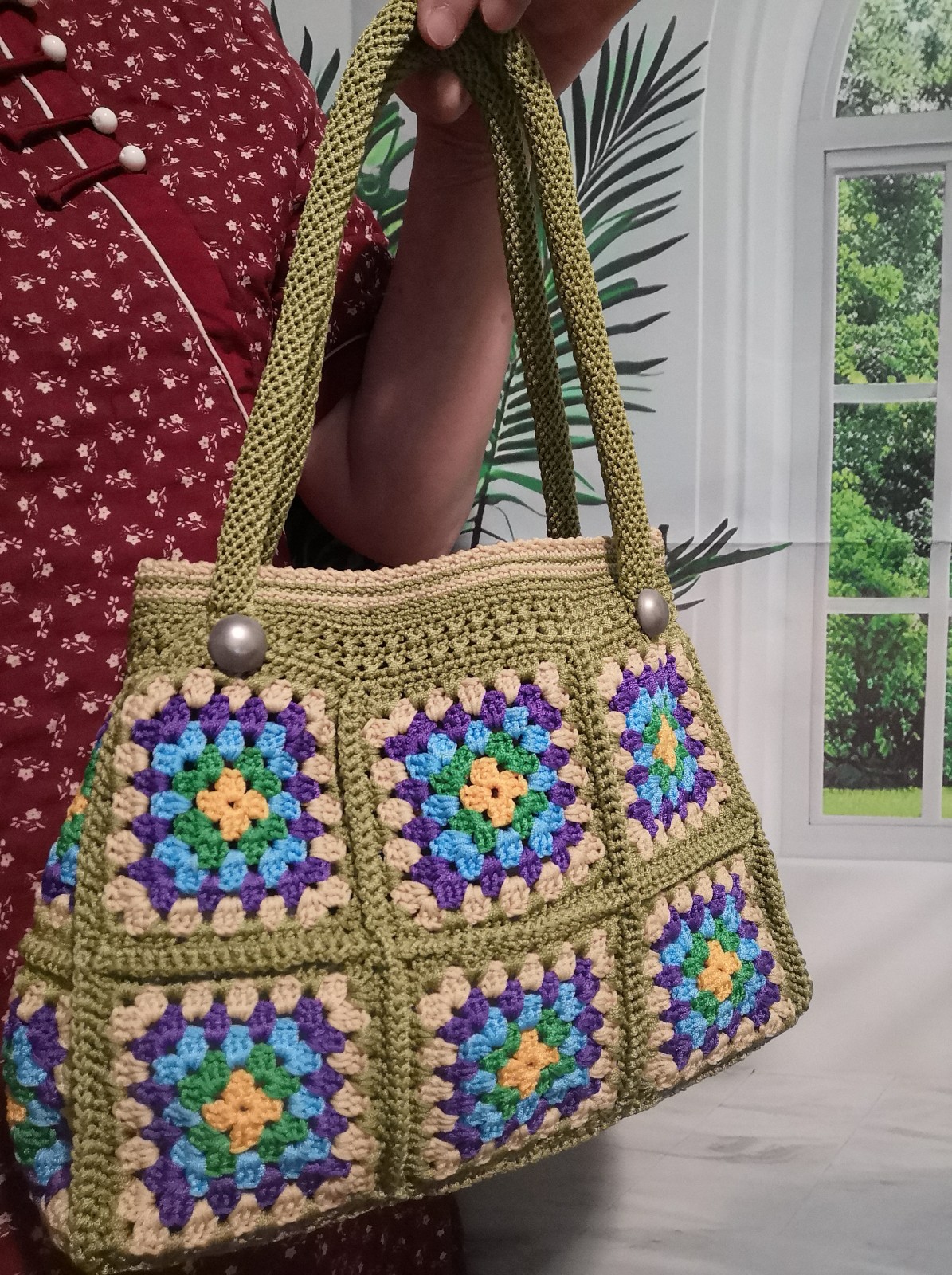 Hand-woven antique cheongsam handbag [Hand-woven. Collection]